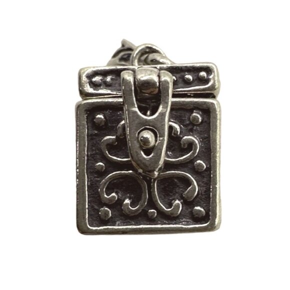 Vintage Prayer Box Locket Pendant Charm 925 Sterling Silver Religious Faith Hope - Picture 6 of 8